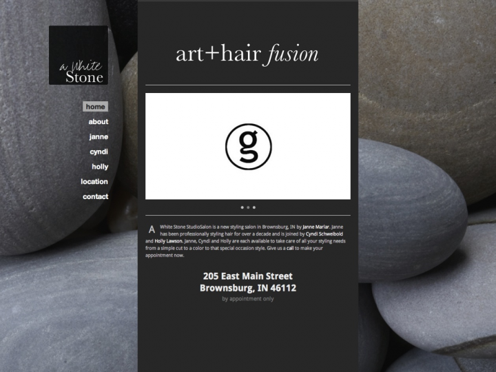 New Website: A White Stone StudioSalon