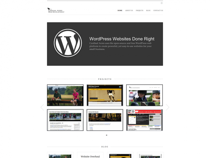 Website Redesign: Cardinal Acres Web Development