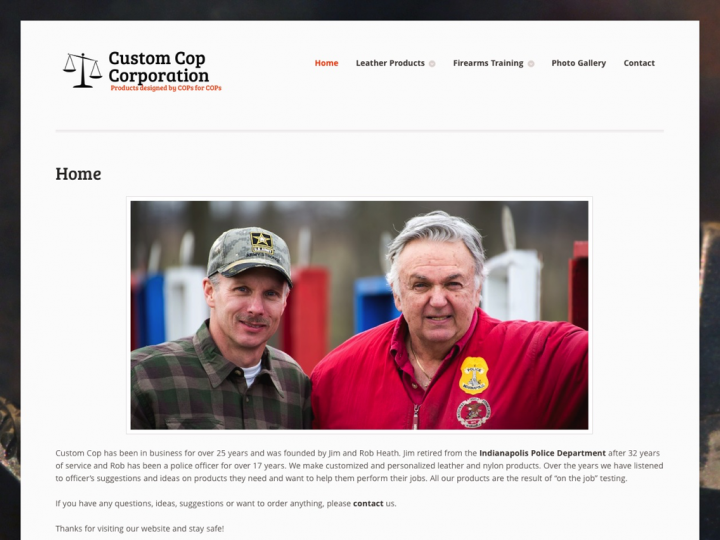 New Website: Custom Cop Corporation