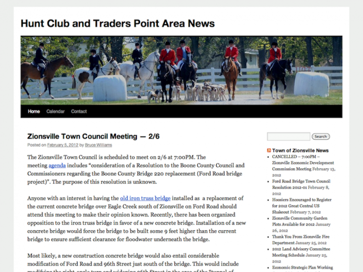 New Website: Hunt Club Area