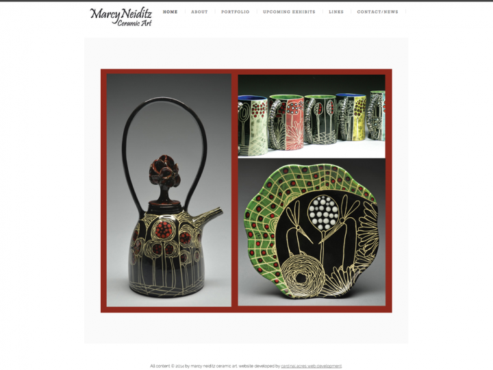 New Website: Marcy Neiditz Ceramic Art