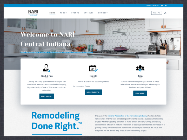 Website Redesign: NARI Central Indiana